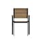 Flash Furniture Natural/Gray Faux Teak Patio Chair with Arms SB-CA108-WA-NAT-GG - alternate 8